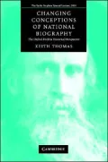 Changing Conceptions of National Biography: The Oxford DNB in Historical Perspective