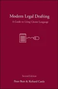 Modern Legal Drafting: A Guide to Using Clearer Language