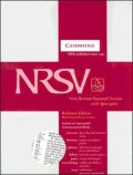 NRSV Reference Edition with Apocrypha NR23A Black French Morocco Leather