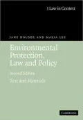 Environmental Protection, Law and Policy Text and Materials