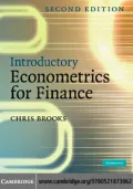 Book cover of Introductory Econometrics for Finance