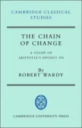 The Chain of Change: A Study of Aristotle's Physics VII