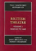 Cambridge History of British Theatre