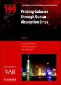 Probing Galaxies Through Quasar Absorption Lines (C199)