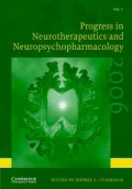 Progress in Neurotherapeutics and Neuropsychopharmacology Volume 1