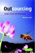 Book cover of Outsourcing: Design, Process and Performance