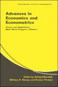 Advances in Economics and Econometrics: Theory and Applications, Ninth World Congress, Vol. 1