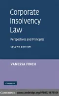 Corporate Insolvency Law: Perspectives and Principles
