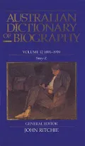 Australian Dictionary of Biography 1891-1939  Smy-Z