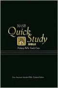 NASB Quick Study Bible: New American Standard Update, Black Bonded Leather