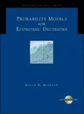 Probability Models for Economic Decisions (with CD-ROM)