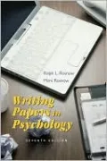 Writing Papers in Psychology: A Student Guide to Research Papers, Essays, P