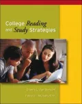 College Reading and Study Strategies (with InfoTrac )