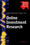 Introduction to Online Investment Research, Vol. 4