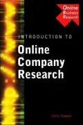 An Introduction to Online Company Research