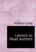 Letters to Dead Authors