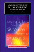 Learner Contributions to Language Learning, Applied Linguistics and Language Study