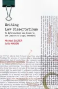 Writing Law Dissertations An Introduction and Guide to the Conduct of Legal Research