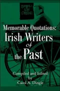 Memorable Quotations: Irish Writers of the Past