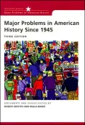 Major Problems in American History Since 1945