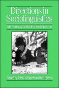 Directions in Sociolinguistics: The Ethnography of Communication