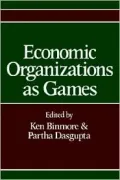 Economic Organizations as Games