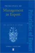 Principles of Management in Export: The Institute of Export