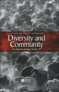 Diversity and Community: An Interdisciplinary Reader by Philip Alperson — book cover