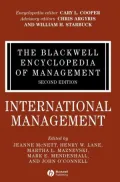 Blackwell Encyclopedia of Management: International Management