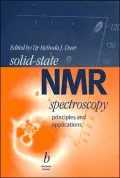 Solid-State NMR Spectroscopy: Principles and Applications