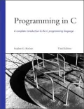 Programming in C: A Complete Introduction to the C Programming Language
