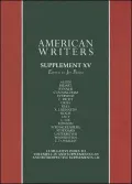 American Writers Supplement, Vol. 15