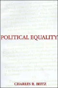 Political Equality: An Essay in Democratic Theory