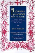 Literary Language and Its Public in Late Latin Antiquity and in the Middle Ages, Vol. 74