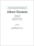 The Collected Papers of Albert Einstein, Volume 7: The Berlin Years: Writings, 1918-1921. (English translation of selected texts)