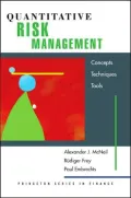 Quantitative Risk Management: Concepts, Techniques, and Tools