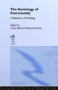 Sociology of Community A Collection of Readings