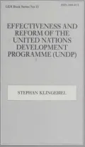 Effectiveness and Reform of the United Nations Development Programme (Undp
