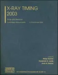 X-Ray Timing 2003