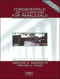 Fundamentals of Litigation for Paralegals
