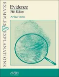 Evidence: Examples and Explanations