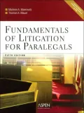 Fundamentals of Litigation for Paralegals