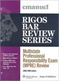Multistate Professional Responsibility Exam (MPRE) Review: Course 5319 [With CDROM]