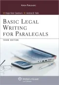 Basic Legal Writing For Paralegals, Third Edition