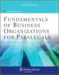 Fundamentals Of Business Organizations For Paralegals, Third Edition