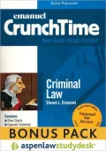 CrunchTime Criminal Law: AspenLaw Studydesk Bonus Pack (Print and Access Card Bundle)