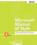Microsoft Manual of Style
