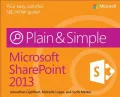 Microsoft Sharepoint 2013 Plain & Simple