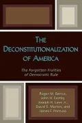 Deconstitutionalization Of America