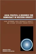 Local Politics A Resource For Democracy In Western Europe